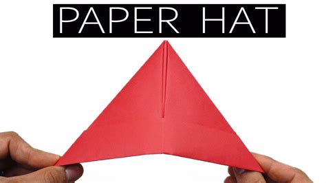 👒 How To Fold A Paper Sailor Hat Easy Youtube