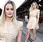 Sammy Robinson Flashes Her Tanned Limbs In Tiny Ruffled Lace Dress At