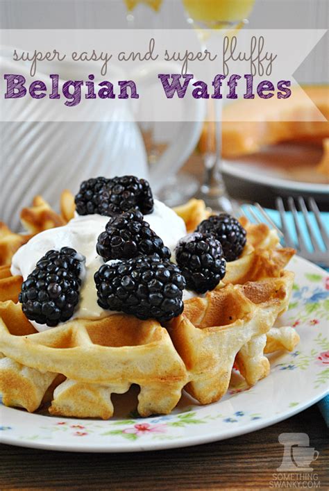 Easy And Fluffy Belgian Waffles Recipe In 2020 With