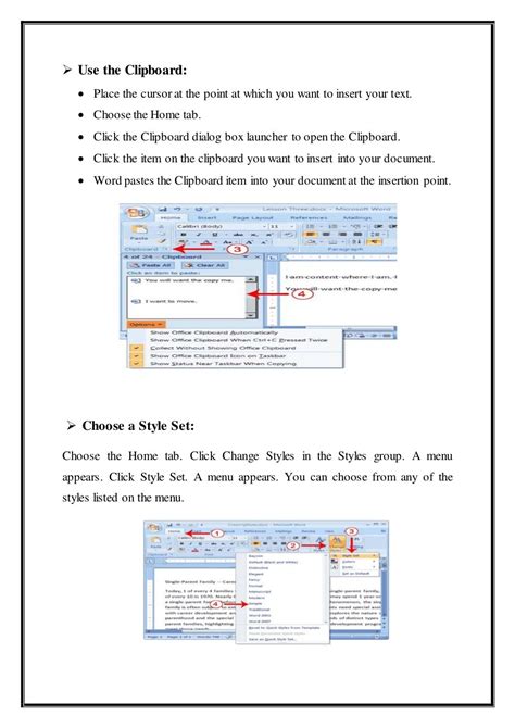 Microsoft Word Features
