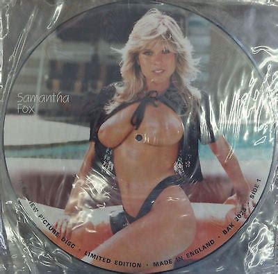 Popsike Com Samantha Fox Sexy Cheesecake Nude Picture Record Disc Bak