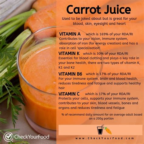 Carrot Juice Nutrition Facts Carrots Carrot Stock Vector Royalty Free