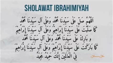 Sholawat Ibrahimiyah 100x Youtube