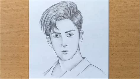 Boy Face Pencil Sketch How To Draw A Boy Step By Step Youtube