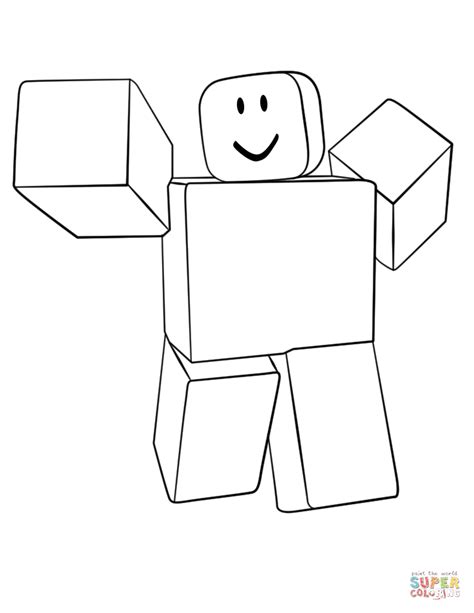 Roblox Noob Coloring Pages Holdenecfreeman