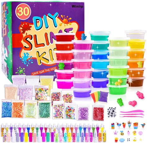 Slime Supplies Kit 135 Pack Slime Making Kit 30 Crystal