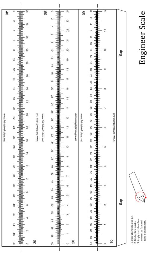 Engineer Scale 12 Inch Ruler Template Download Printable Pdf