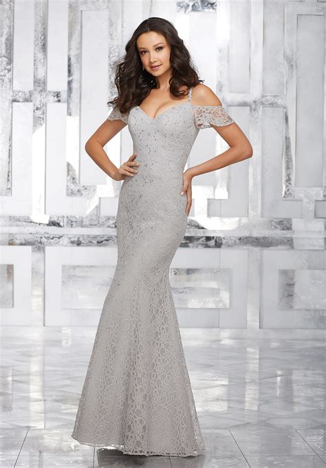 Lace Bridesmaids Dress With Beading And Cold Shoulder Neckline Style 21531 Morilee