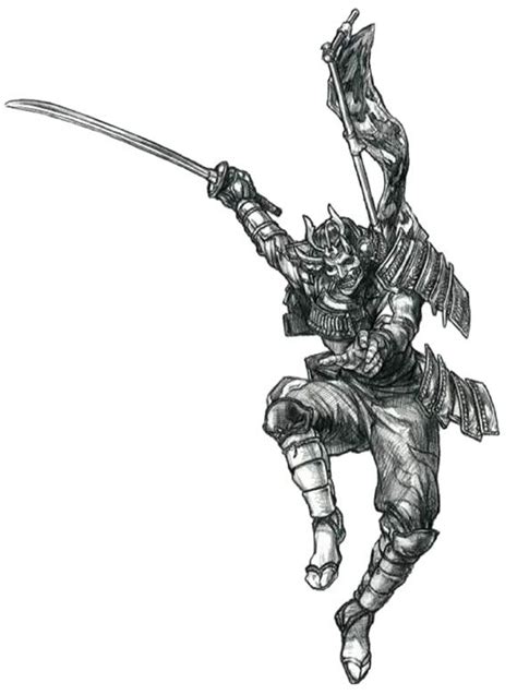 Yoshimitsu Sketch Characters And Art Soulcalibur Samurai Art