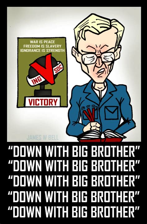 For most of you, 1984 was a fantasy dystopia, a cautionary tale rather. DOWN WITH BIG BROTHER (1984 by George Orwell, Part 1, Chap ...