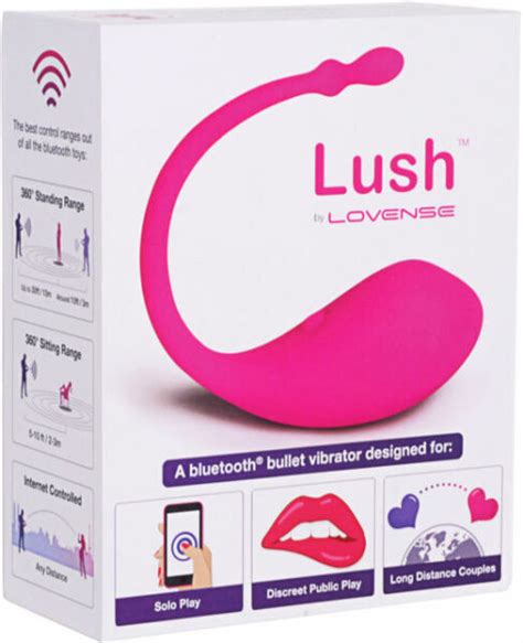 Lovense Lush Bluetooth Remote Control Bullet Vibrator Pink For Sale
