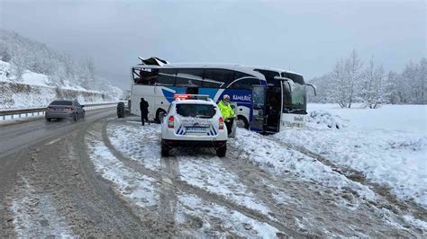 Bursada yolcu otobüsü ile tır çarpıştı 2 yaralı Bursa Haberleri