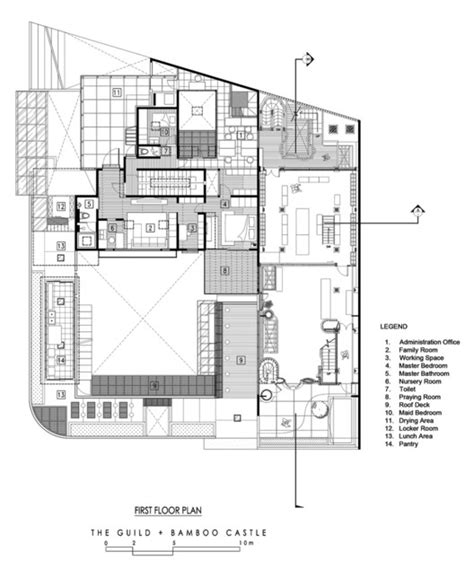 Mixed Use Office Building Floor Plan