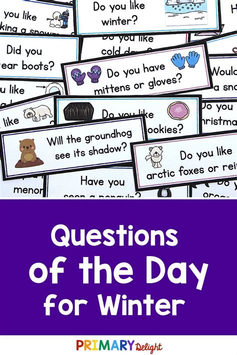 Winter Question Of The Day For Preschool Prek And Kindergarten Early