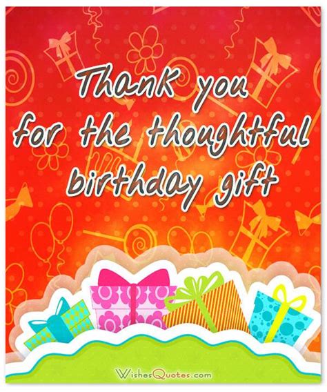 Birthday Thank You Note Samples