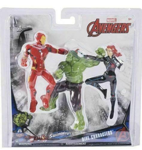 Avengers Dive Characters Iron Man Hulk Black Widow Swimways For