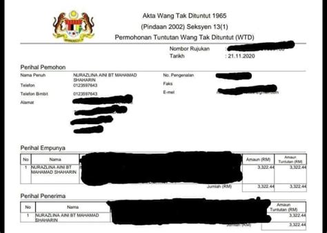 Sekiranya individu yang ingin membuat permohonan tuntutan wang tak dituntut (wtd) ba. Cara Semak Wang Tak Dituntut Online Di Jabatan Akauntan ...