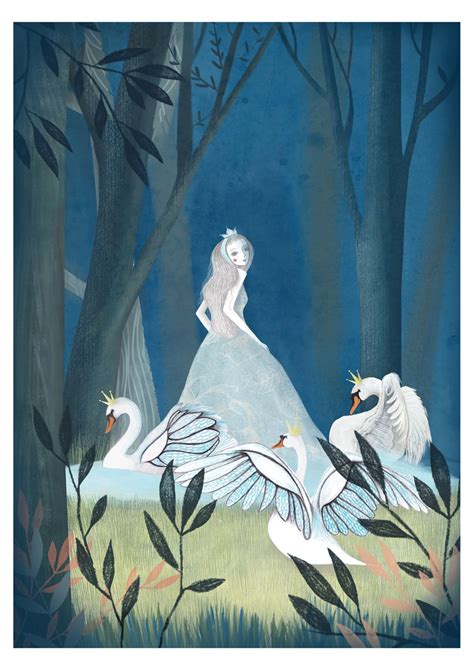 Swan Lake Illustration By Alice Caldarella Fairytale