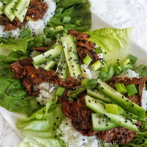 Spicy Pork Lettuce Wraps Korean Bulgogi Recipe Mandy Olive