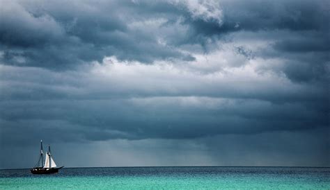 Stormy Weather Over Sea Photograph By Irenetinta