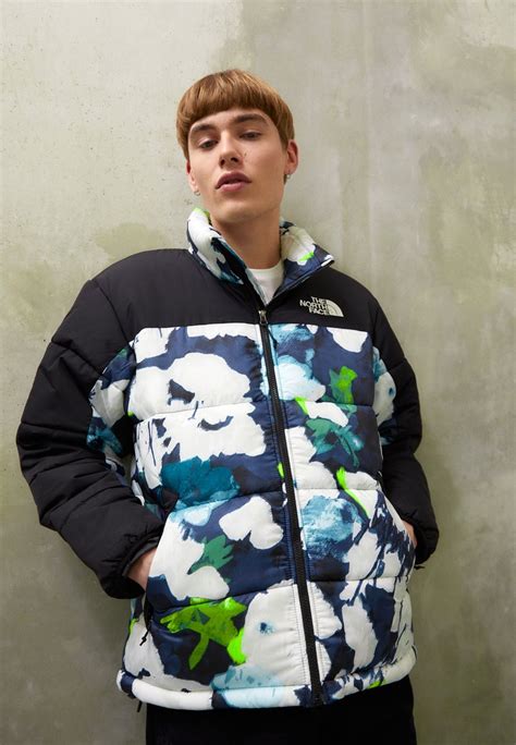 The North Face Insulated Jacket Winter Jacket Navymulti Coloured