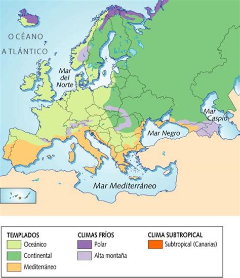 Conocimiento De 6º Los Climas De Europa