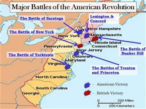 Revolutionary War Battles Map