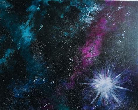 How To Paint A Galaxy Step By Step Painting For Beginners