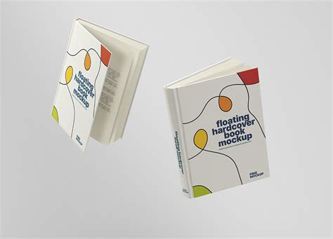 Free Floating Hardcover Book Mockup Psd Free Psd Templates