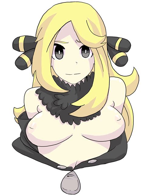 Rule 34 Breasts Color Cynthia Pokemon Exposed Breasts Female Female Only Human Human Only