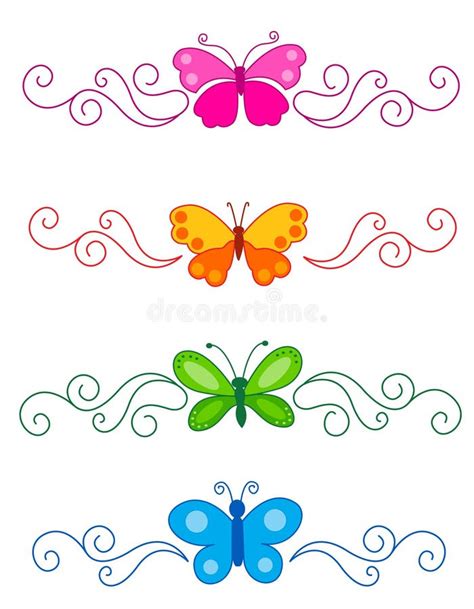 Butterfly Divider Stock Vector Illustration Of Butterfly 24222837