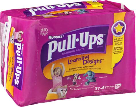 Huggies Pull Ups Learning Designs Training Pants Girls 3t 4t 46 Ct