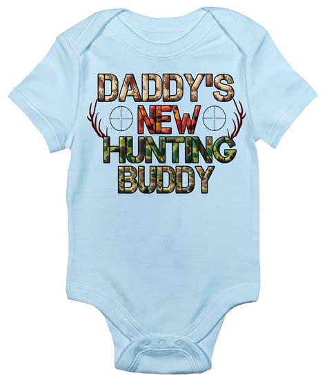 Daddys New Hunting Buddy One Piece Baby Bodysuit One Piece Bodysuit