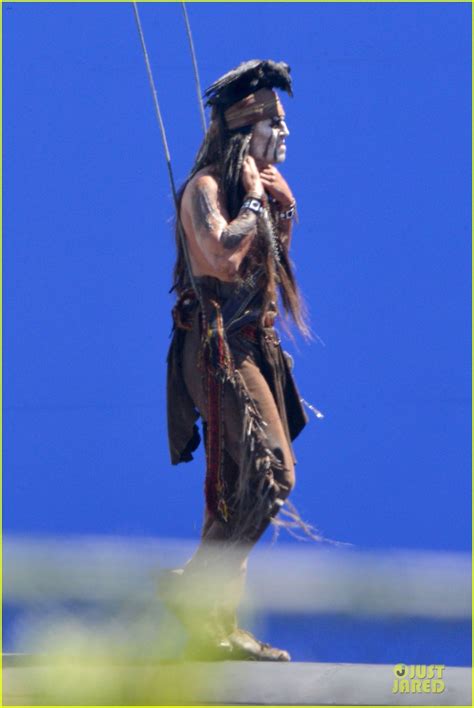Johnny Depp Shirtless On Lone Ranger Set Photo 2724771 Johnny Depp Shirtless Photos
