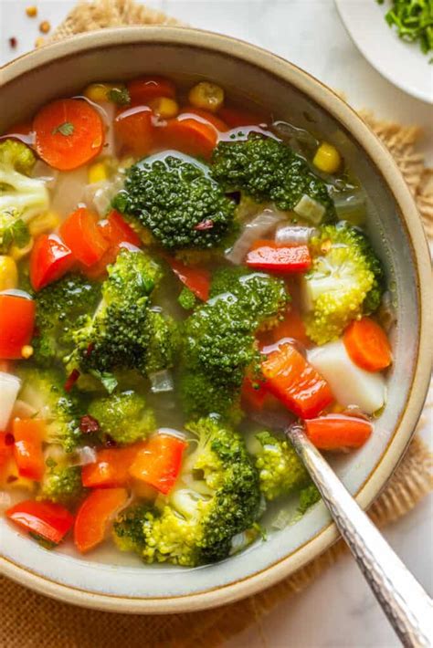 Healthy Broccoli Veggie Soup Without Tomatoes Lavender And Macarons