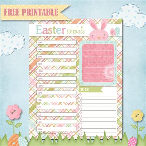 Free Easter Planner Printables Printable Templates