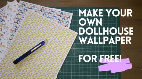 Diy Dollhouse Printable Dollhouse Wallpaper Youtube