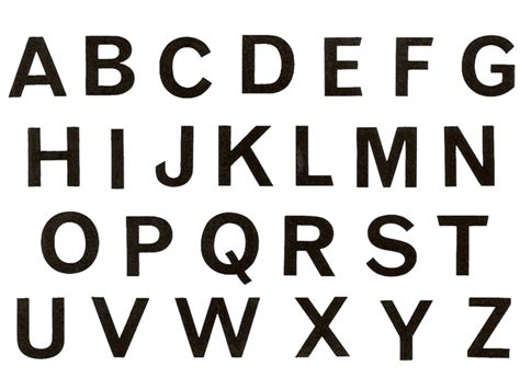 9 Block Letter Font Alphabet Template Images Printable Block Letters