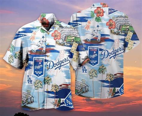 Tropical Los Angeles Dodgers Hawaiian Shirt La Dodgers Hawaii Etsy