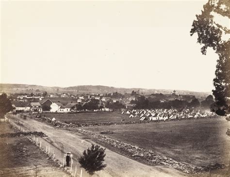 A Photograph Of The Town Of Gettysburg Pennsylvania In Early July 1863