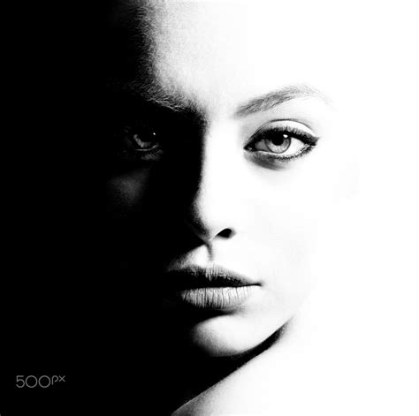 High Contrast Black And White Portraits
