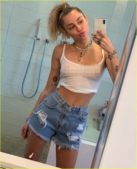 Miley Cyrus Posts Revealing Selfies In A See Through Crop Top See The Pics Photo