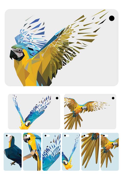 Geometric Shapes Art Parrot On Behance