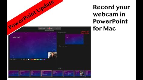 Powerpoint For Mac Update Now Record Your Presentations With The Webcam Youtube