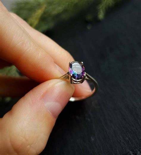 Certified Natural Alexandrite Ring 925 Sterling Silver Etsy