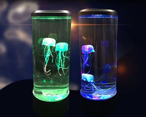 Led Jellyfish Lamp 7 Color Changing Light Jelly Fish Tank Aquarium Mood