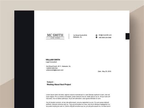 Here's what you need to know about using word to set up a letterhead templa. Advocate Letterhead Template | Lawyer Letterhead | Legal ...