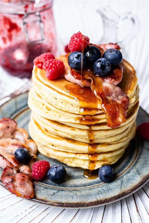 Fluffy American Pancakes Recipe Thermomix Recipes American Pancakes Food