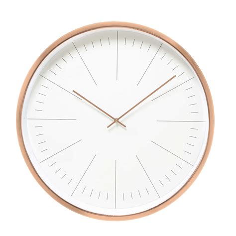 ÉlÉa Copper Finish Metal Clock D 61cm Maisons Du Monde