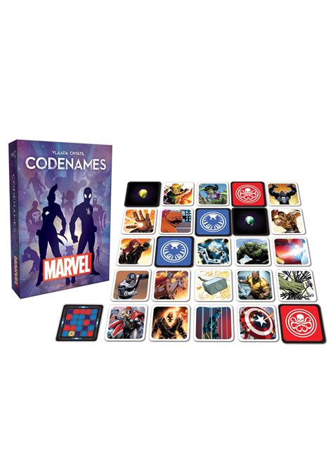 4 choose 25 codename cards. Marvel Codenames Card Game